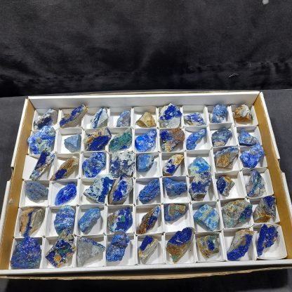 (WM04516) One Box Of 54 Azurite Mineral Specimens From Congo - Image 2