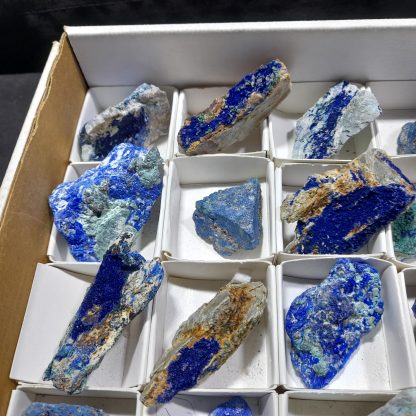 (WM04516) One Box Of 54 Azurite Mineral Specimens From Congo - Image 3