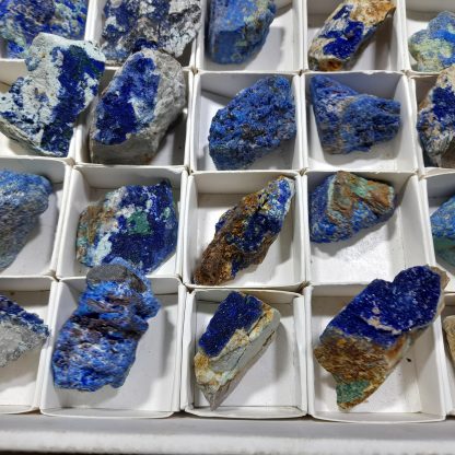 (WM04516) One Box Of 54 Azurite Mineral Specimens From Congo - Image 5