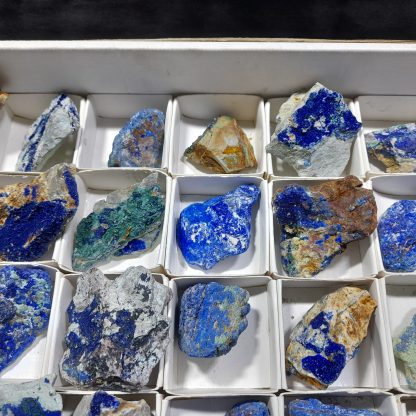 (WM04516) One Box Of 54 Azurite Mineral Specimens From Congo - Image 6