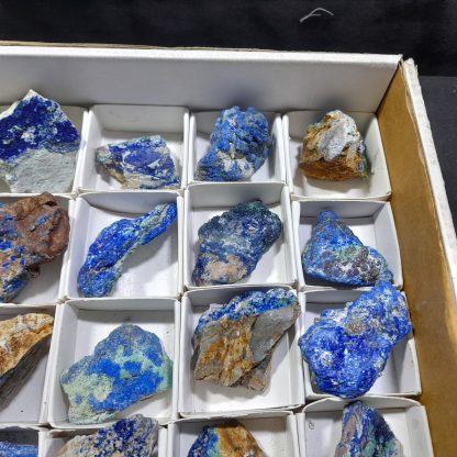 (WM04516) One Box Of 54 Azurite Mineral Specimens From Congo - Image 7