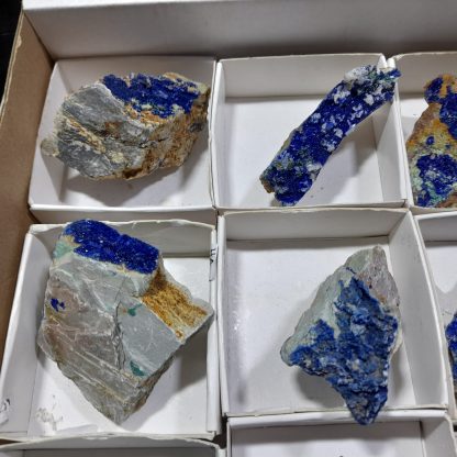 (WM04536) One Box 24 Of Azurite/Malachite Mineral Specimens From Congo   Kearney Muffler - Image 3