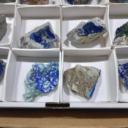 (WM04536) One Box 24 Of Azurite/Malachite Mineral Specimens From Congo   Kearney Muffler - Image 5