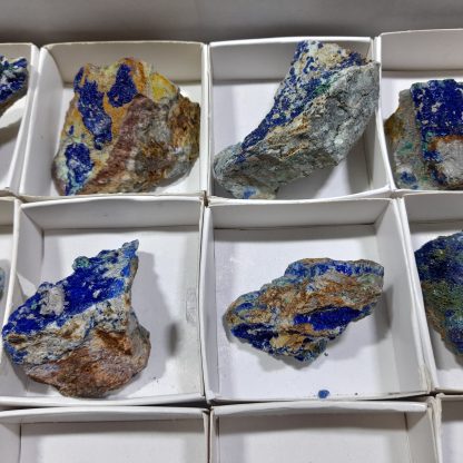 (WM04536) One Box 24 Of Azurite/Malachite Mineral Specimens From Congo   Kearney Muffler - Image 6