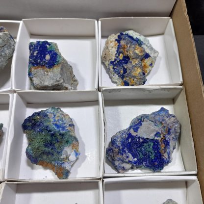 (WM04536) One Box 24 Of Azurite/Malachite Mineral Specimens From Congo   Kearney Muffler - Image 7