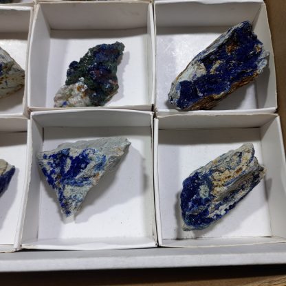 (WM04536) One Box 24 Of Azurite/Malachite Mineral Specimens From Congo   Kearney Muffler - Image 8