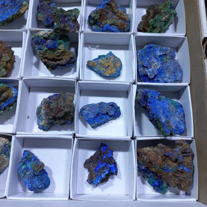 (WM04600) One Box Of 35 Azurite/Malachite Mineral Specimens From Congo - Image 6