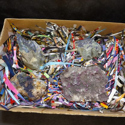(WM04652) One Box Of 1 Colbaltion Calcite And 3 Azurite/Malachite Mineral Specimens From Congo (Steven Girdley) - Image 2