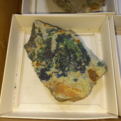 (WM04651) One Box Of 6 Azurite Mineral Specimens From Congo - Image 4