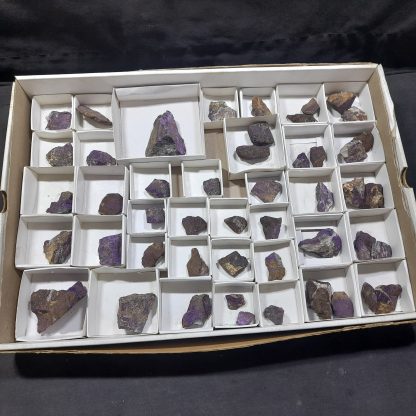 (WM04660) One Box Of 49 Purpurite Mineral Specimens From Uis, Namibia - Image 2