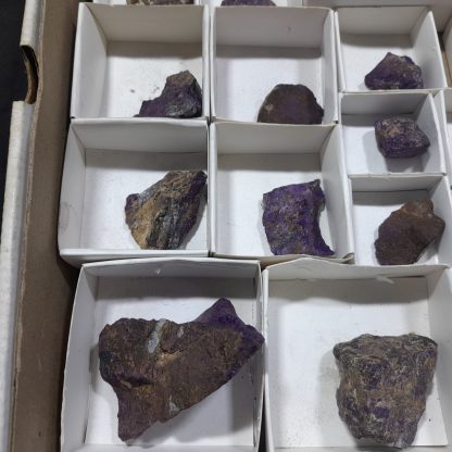 (WM04660) One Box Of 49 Purpurite Mineral Specimens From Uis, Namibia - Image 4