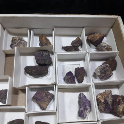 (WM04660) One Box Of 49 Purpurite Mineral Specimens From Uis, Namibia - Image 6