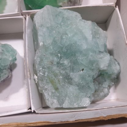 (WM04705) One Box Of 6 Emerald Green Fluorite Mineral Specimens From Riemvasmaak    Jason Tomporowski - Image 7