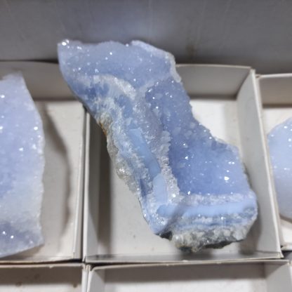 (WM04719) One Box Of 6 Blue Lace Agate Mineral Specimens From Malawi   Joe Funson - Image 5