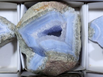 (WM04720) One Box 6 of Blue Lace Agate from Malawi    Carol Freeman - Image 7