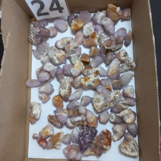 Lavender And Citrine Spirit Quartz Crystals BS24 Jose Pens