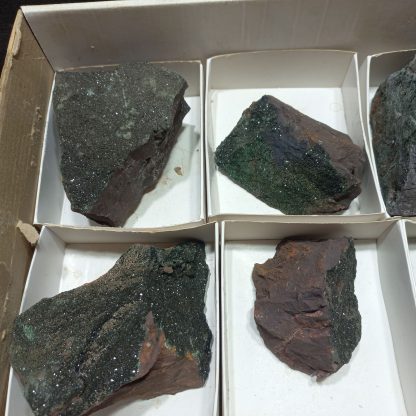 (WM05014) One Box Of 6 Libethenite Mineral Specimens - Image 3