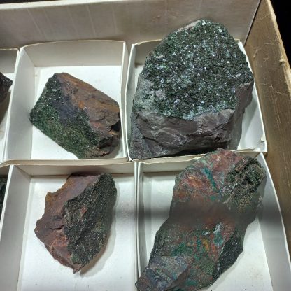 (WM05014) One Box Of 6 Libethenite Mineral Specimens - Image 4