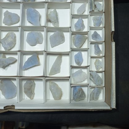 (WM04985) One Box Of 62 Blue Lace Agate Mineral Specimens From Malawi - Image 5