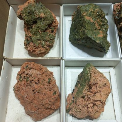 (WM04979) One Box Of 6 Epidote And Black Tourmaline Mineral Specimen - Image 3