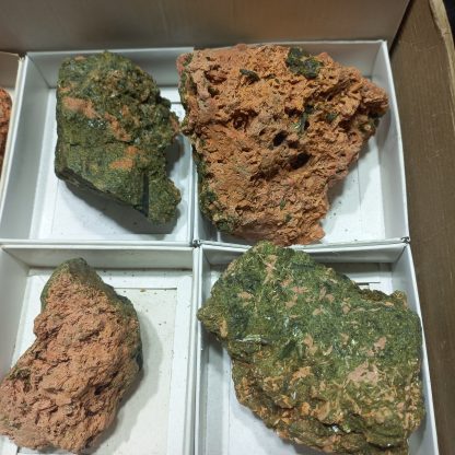 (WM04979) One Box Of 6 Epidote And Black Tourmaline Mineral Specimen - Image 4