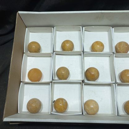 (WM04978) One Box If 12 Policed Yellow Caliste  Spheres - Image 3