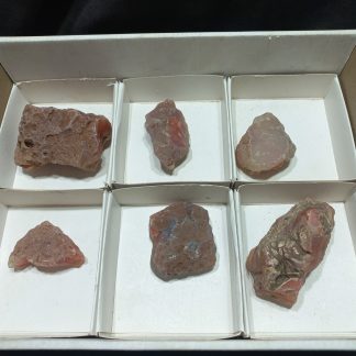 (WM04970) One Box Of 6 Botswana Agate Mineral Specimens