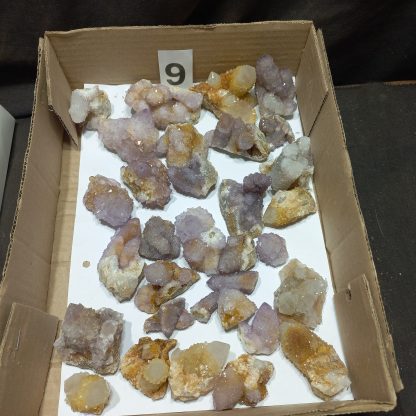 Lavender And Citrine Spirit Quartz Crystals BS9 Alli Bolla