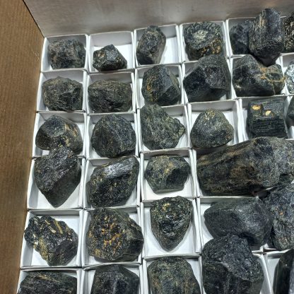 (WM05005) One Box Of 58 Black Tourmaline Mineral Specimens From Orange River - Image 3