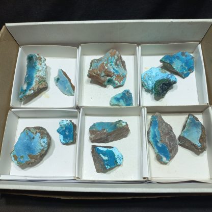 (WM04998) One Box Of 12 Hemimorphite And Chrysocolla Mineral Specimens - Image 2