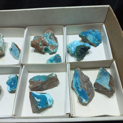 (WM04998) One Box Of 12 Hemimorphite And Chrysocolla Mineral Specimens - Image 4