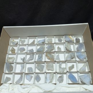 (WM04995) One Box Of 40 Blue Lace Agate From Malawi