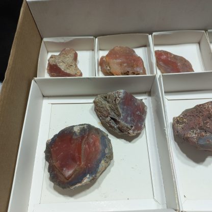(WM04992) One Box Of 8  Unwork  Agats From Botswana - Image 3