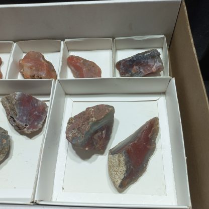 (WM04992) One Box Of 8  Unwork  Agats From Botswana - Image 4