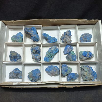 (WM04991) One Box Of  18 Azurite Mineral Specimens - Image 2