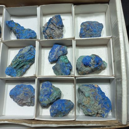 (WM04991) One Box Of  18 Azurite Mineral Specimens - Image 4