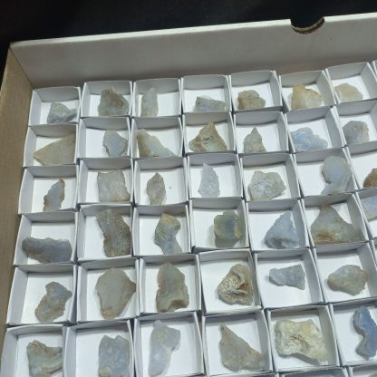 (WM05028) One Box Of 88 Blue Lace Agate Mineral Specimens From Malawi - Image 3