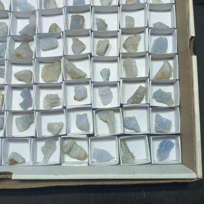 (WM05028) One Box Of 88 Blue Lace Agate Mineral Specimens From Malawi - Image 5