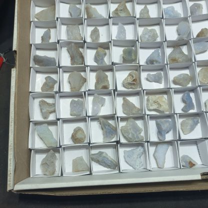 (WM05028) One Box Of 88 Blue Lace Agate Mineral Specimens From Malawi - Image 6