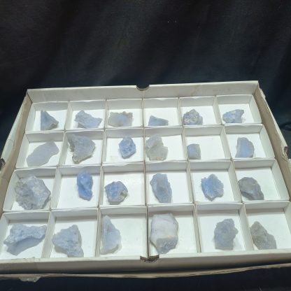 (WM027) One Box Of 24 Blue Lace Agate From Malawi - Image 2