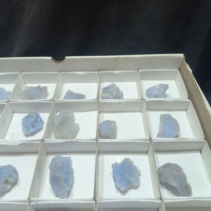 (WM027) One Box Of 24 Blue Lace Agate From Malawi - Image 4