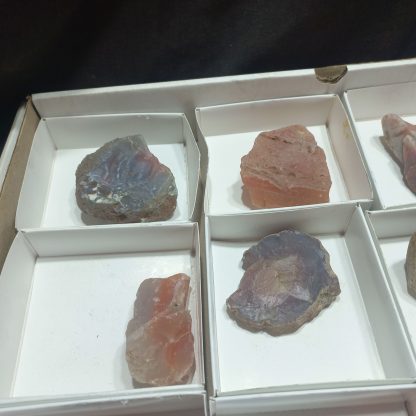 (WM050250) One Box Of 12 Rough Red Agate From Botswana - Image 3