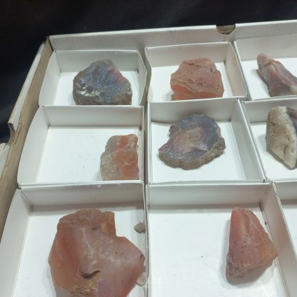 (WM050250) One Box Of 12 Rough Red Agate From Botswana - Image 6