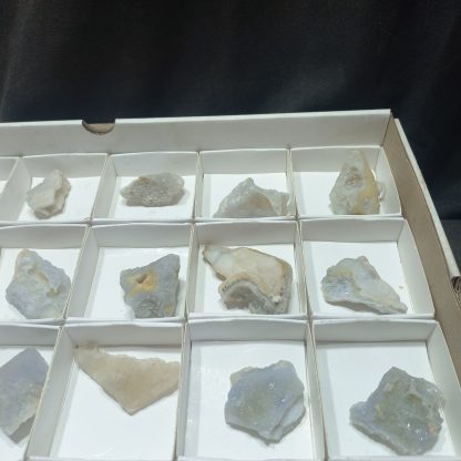 (WM05022) One Box Of 36 Blue Lace Agate Mineral Specimens From Malawi - Image 4
