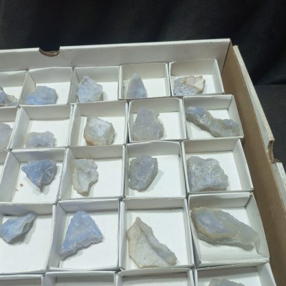 (WM05020) One Box Of 35 Blue Lace Agate Mineral Specimens From Malawi - Image 4
