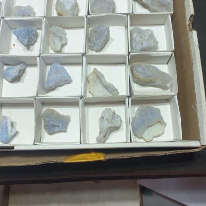 (WM05020) One Box Of 35 Blue Lace Agate Mineral Specimens From Malawi - Image 5