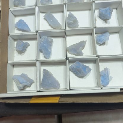 (WM05020) One Box Of 35 Blue Lace Agate Mineral Specimens From Malawi - Image 6