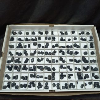 (WM05018) One Box Of 175 Black Tourmaline Mineral Specimens