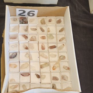 One Box Of 48 Assorted Quartz Crystals From Orange River   Amy Simon