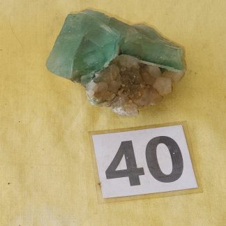 Emerald Green Fluorite with Quartz from Riemvasmaak    Amy Simon